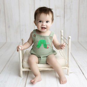 Hungry Caterpillar Romper Boy Girl Birthday Outfit Clothes Bodysuit Jumpsuit